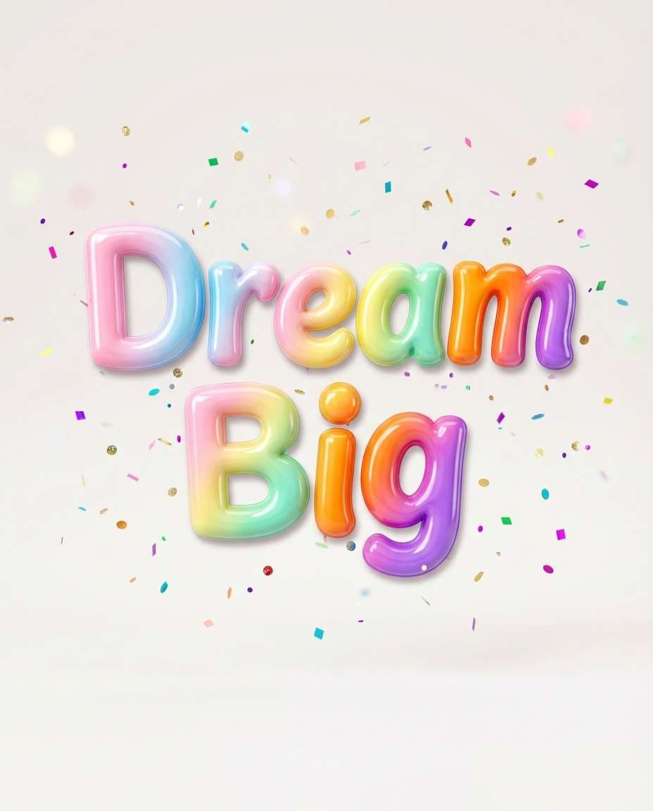 candy 3d letters photo