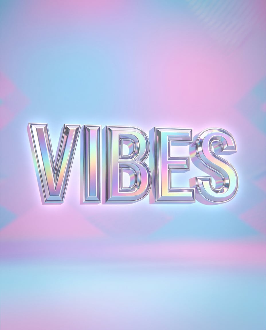 holographic chrome type photo