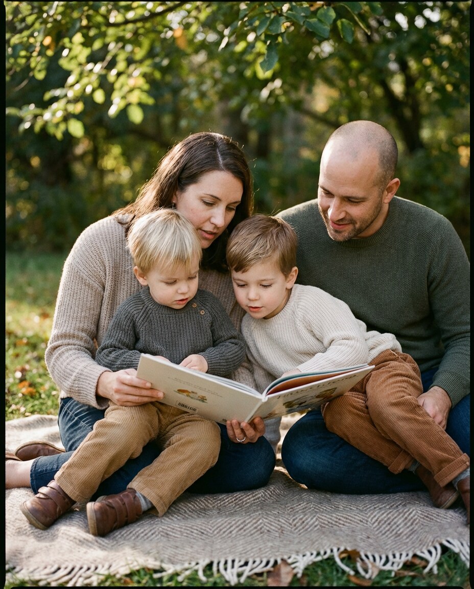 blanket reading time photo