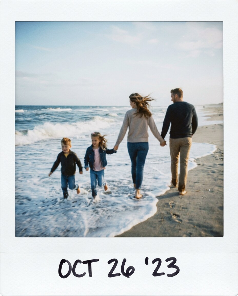 beach windy candid photo