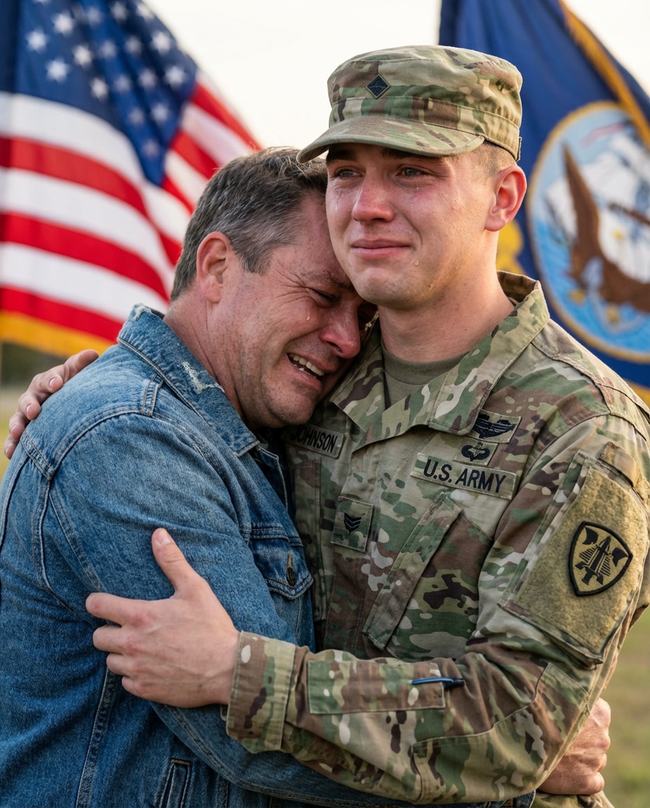 military homecoming hug photo