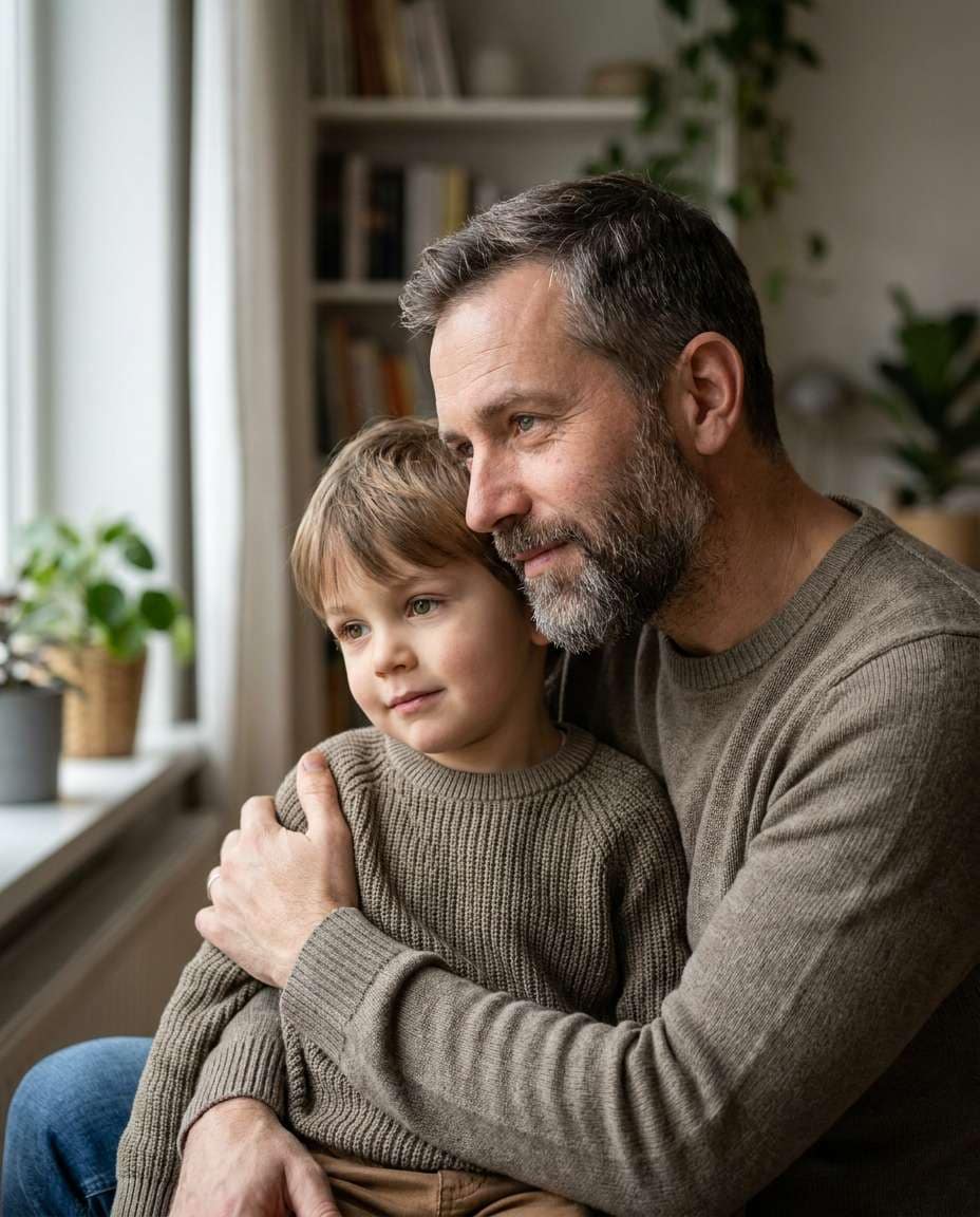 window light embrace photo