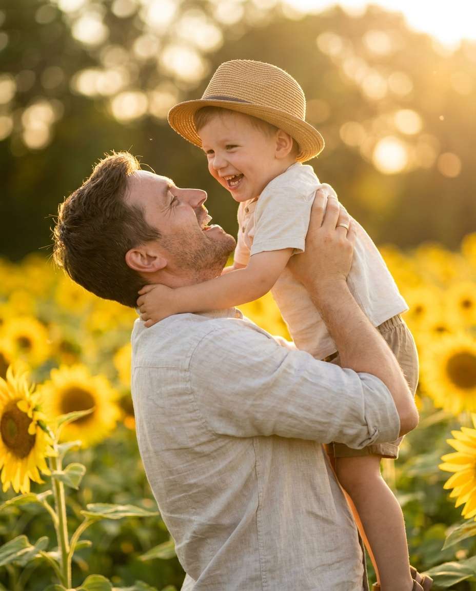 sunflower field cuddle photo