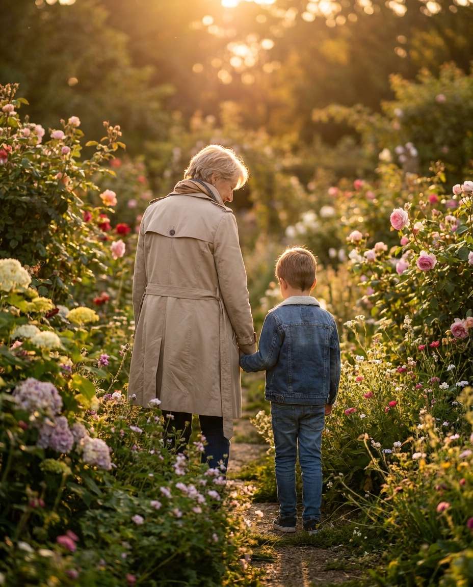 garden handholding photo
