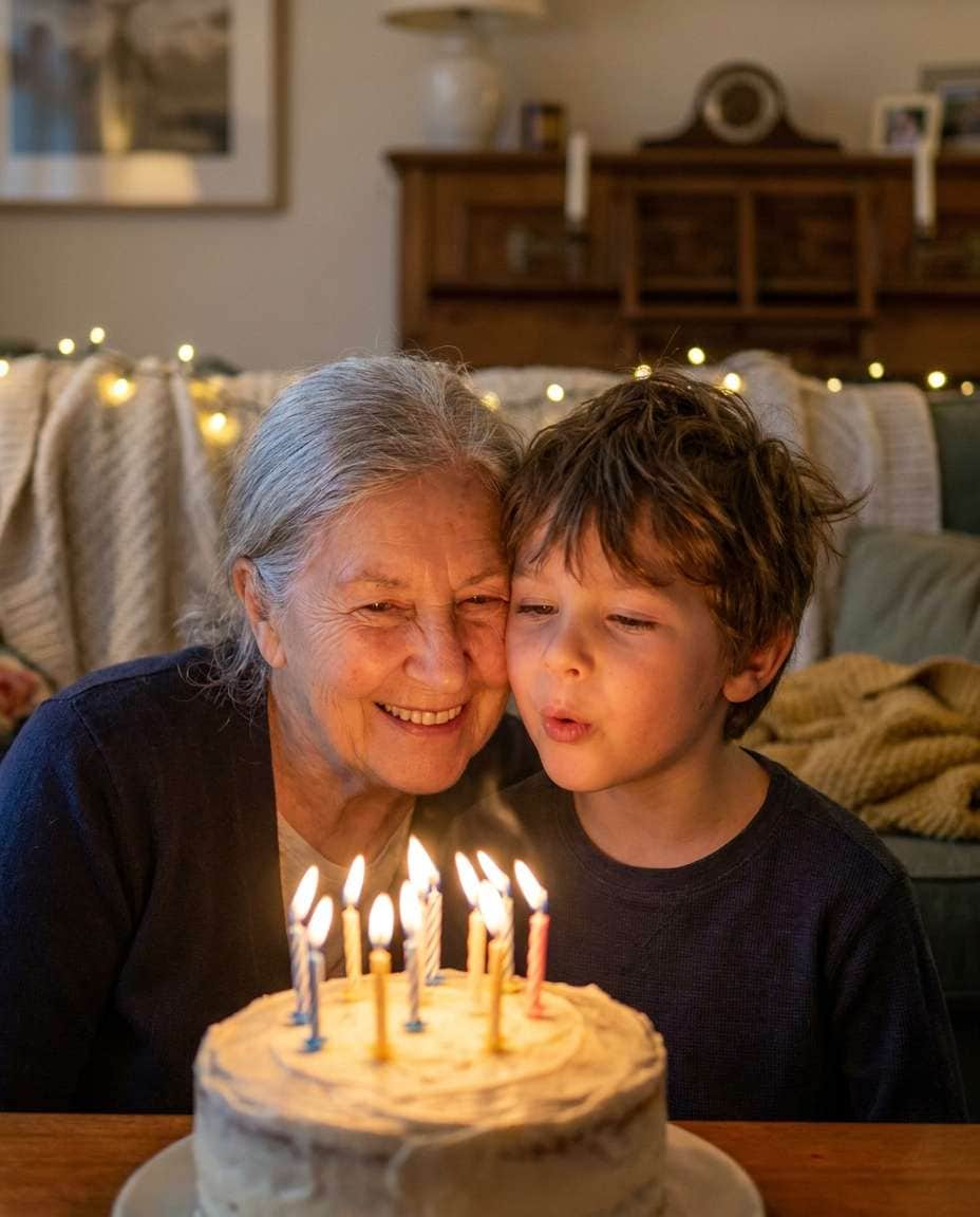 birthday candle glow photo