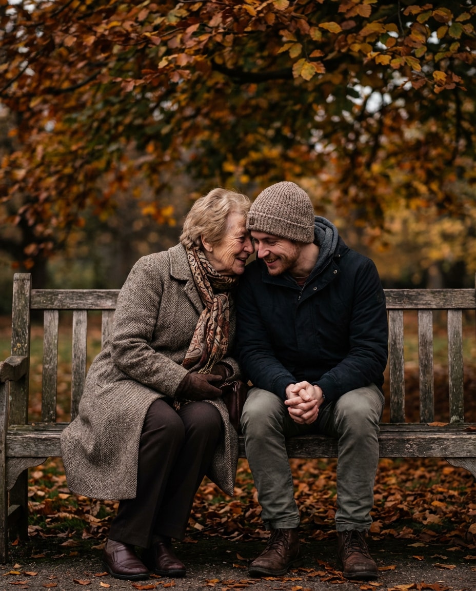 park bench talk photo