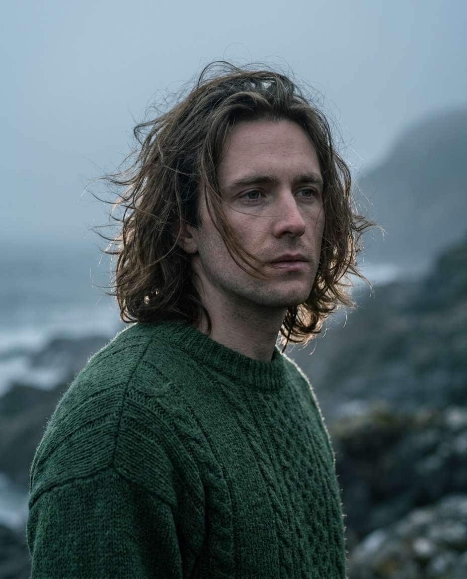 coastal wind portrait photo