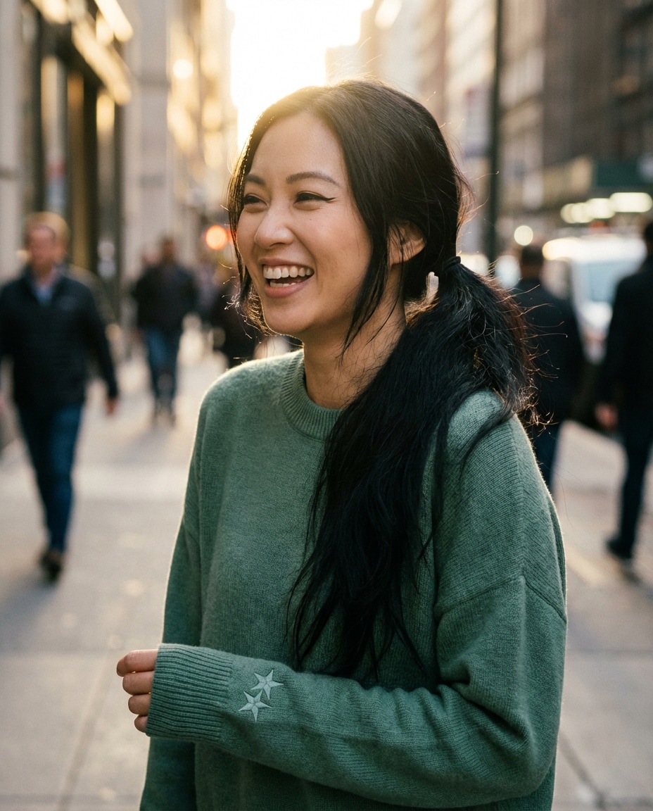 golden hour street photo