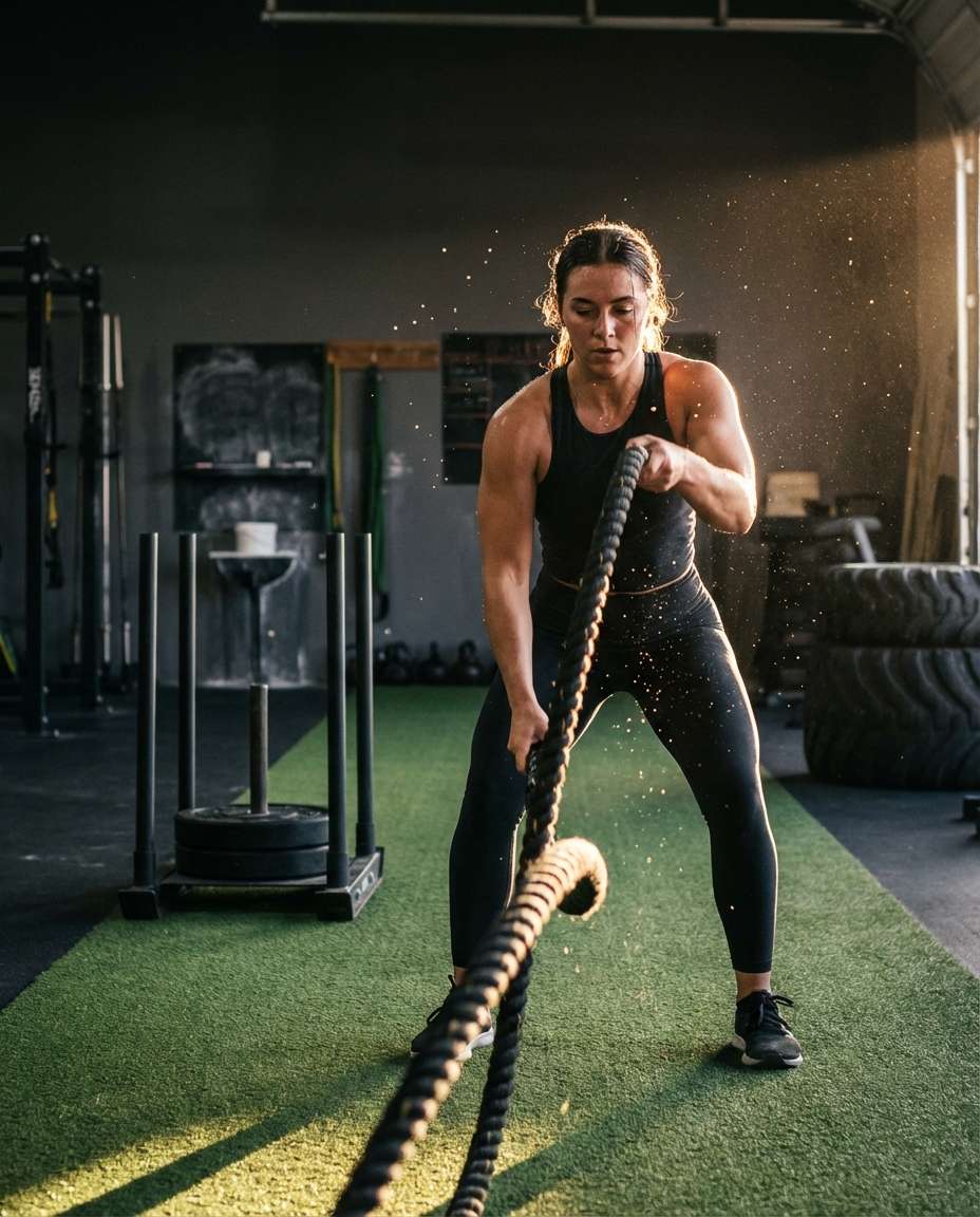 rope battle burn photo