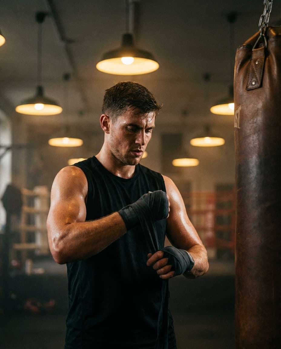 boxing bag intensity photo