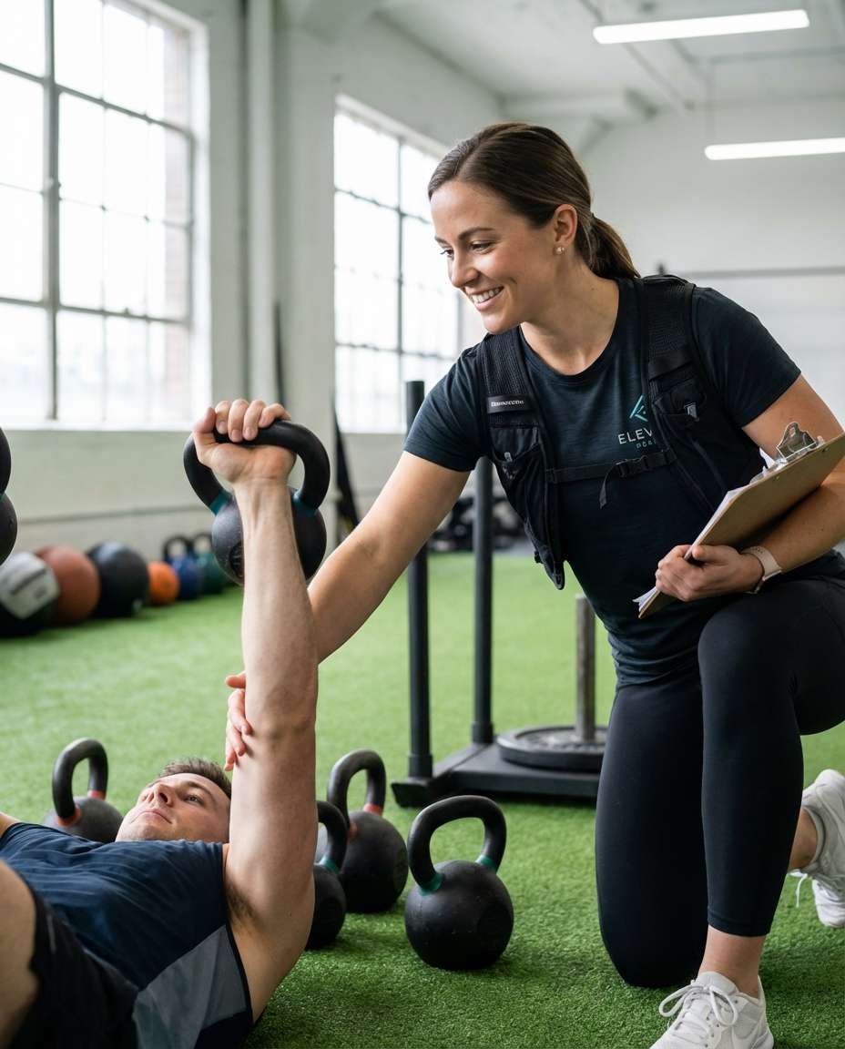 trainer coaching scene photo