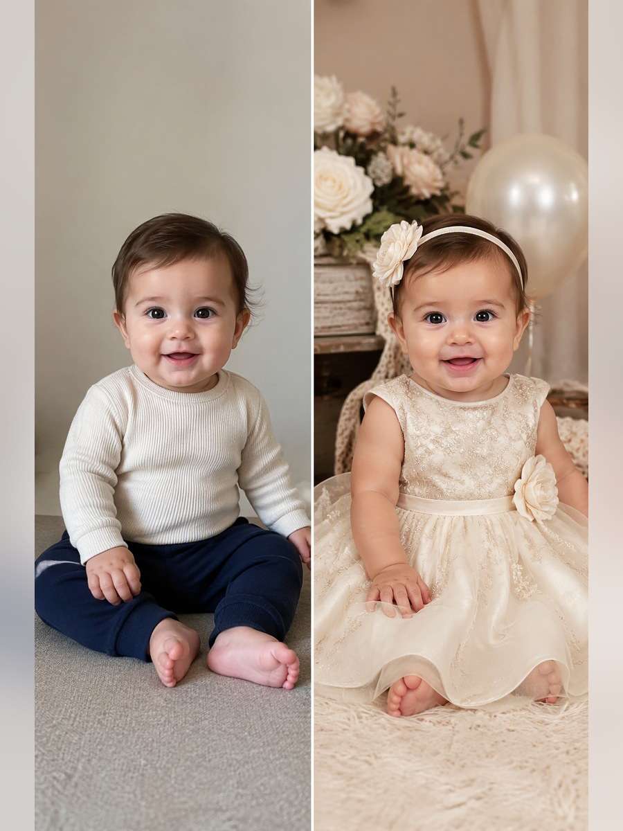 Elegant Family-Album Style - illustrative image-to-image before and after