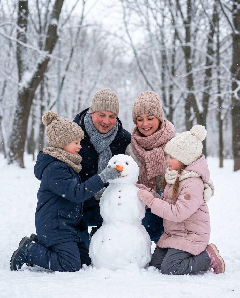 snowy park giggles photo