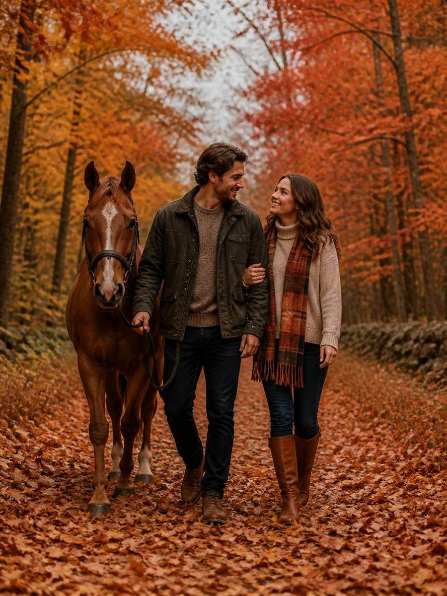 Autumn Horse Walk photo