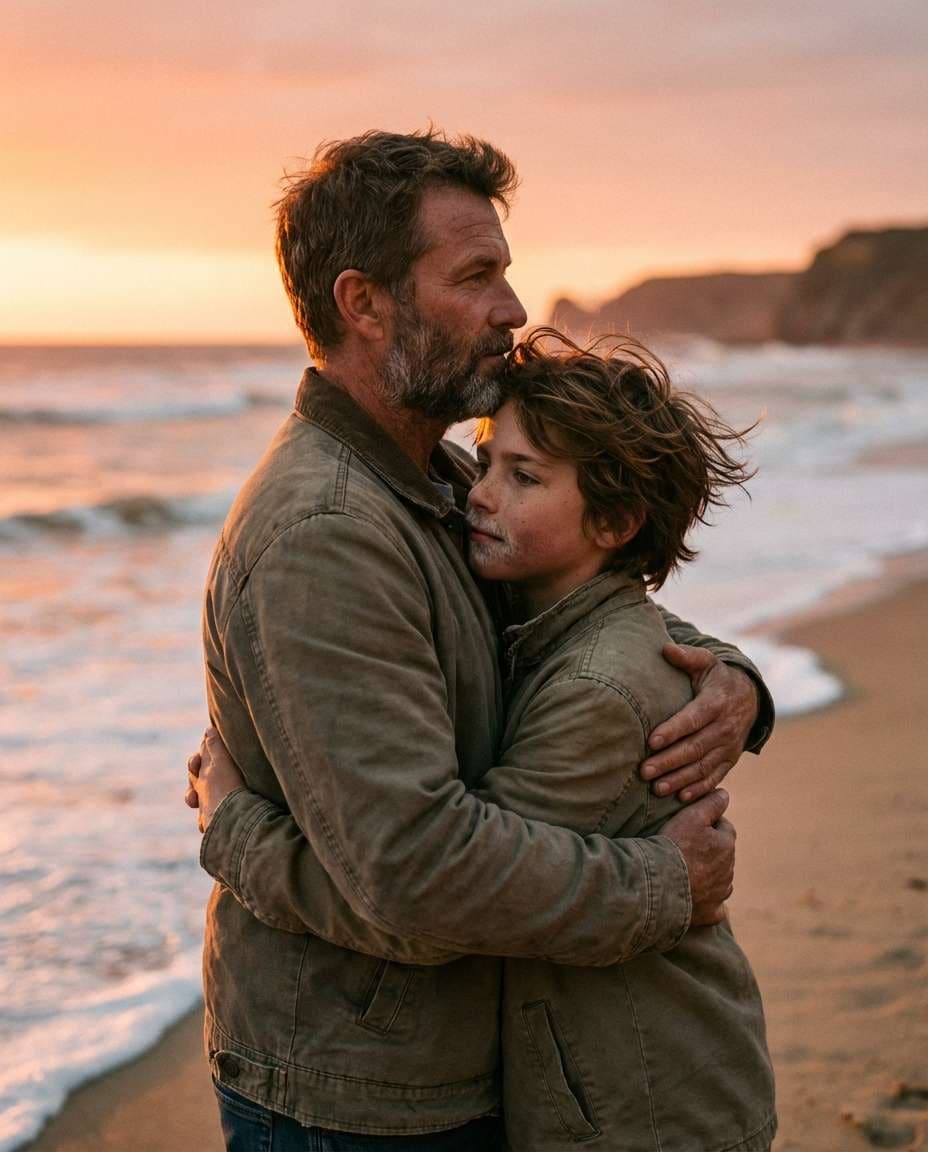 sunset beach comfort photo