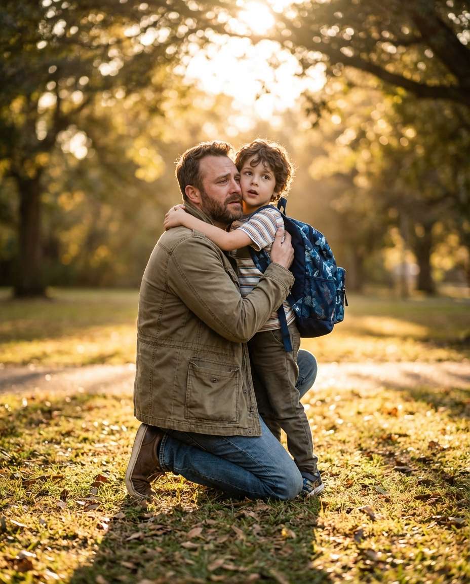 golden hour park photo