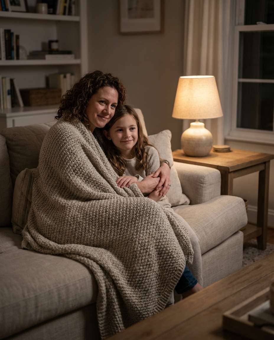 couch blanket safe space photo