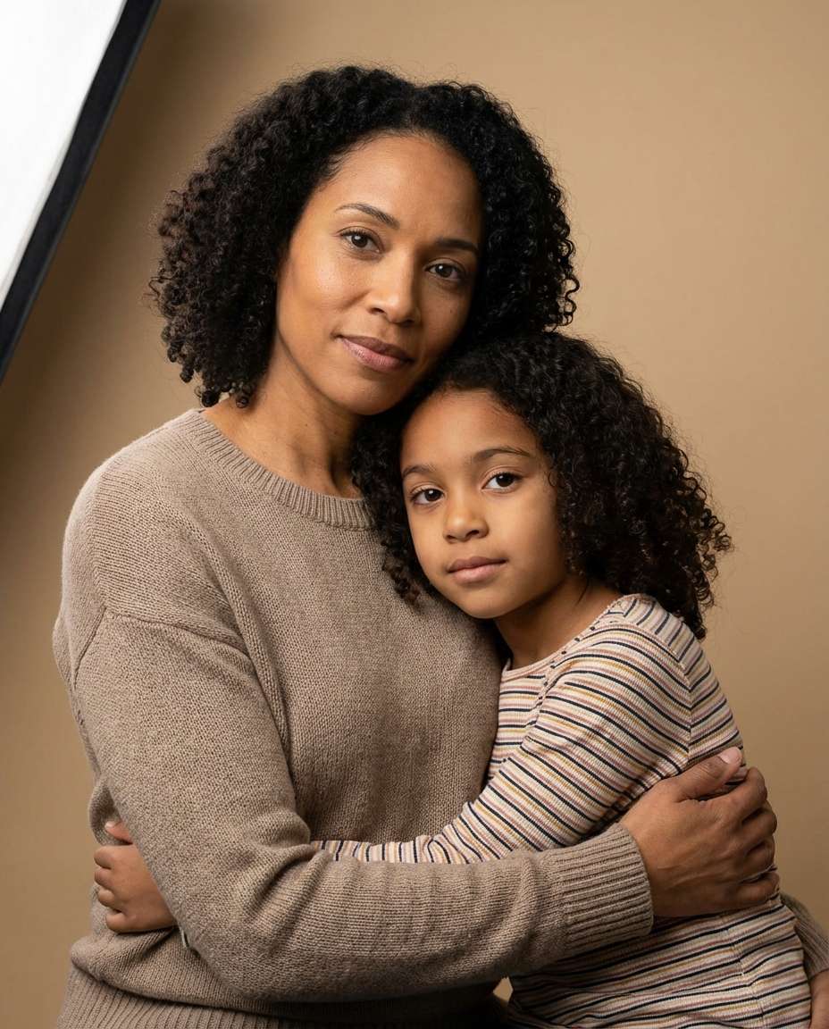 soft studio embrace photo