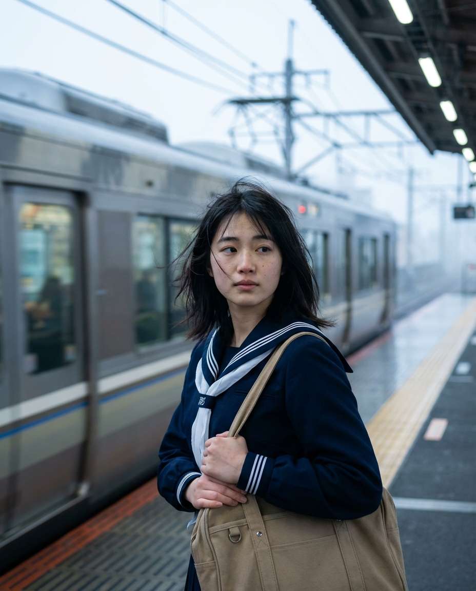 train platform moment photo