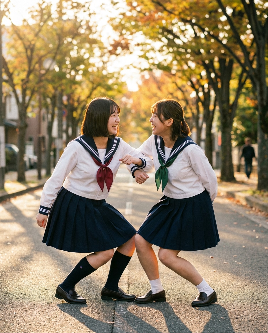two friends portrait photo