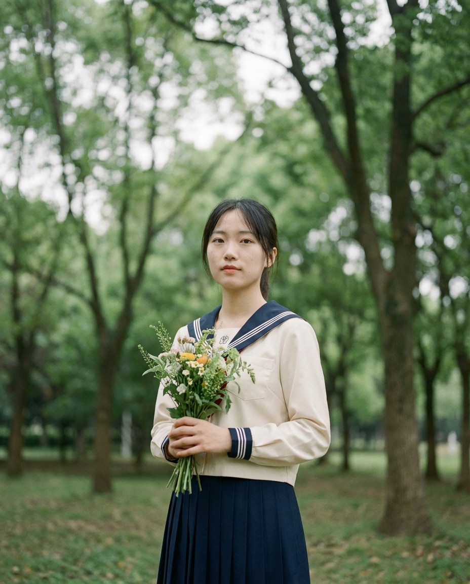 retro film look photo