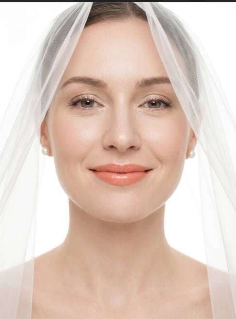 bridal peach soft neutral photo