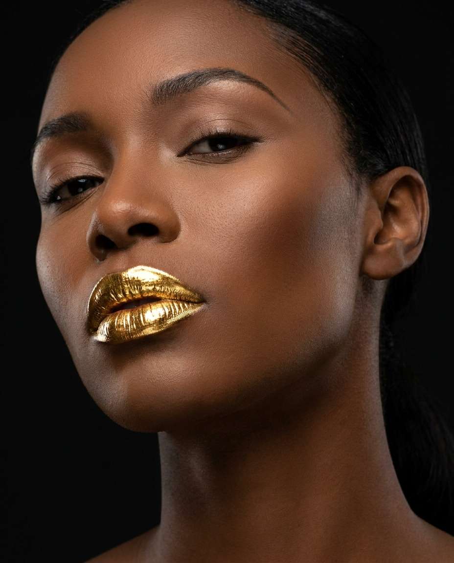 runway metallic gold photo