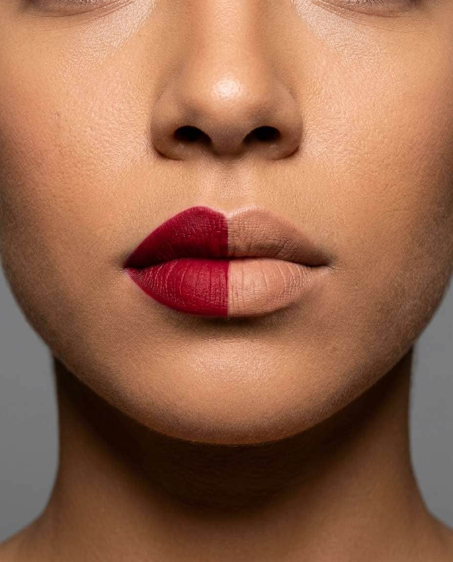 twotone split lip photo