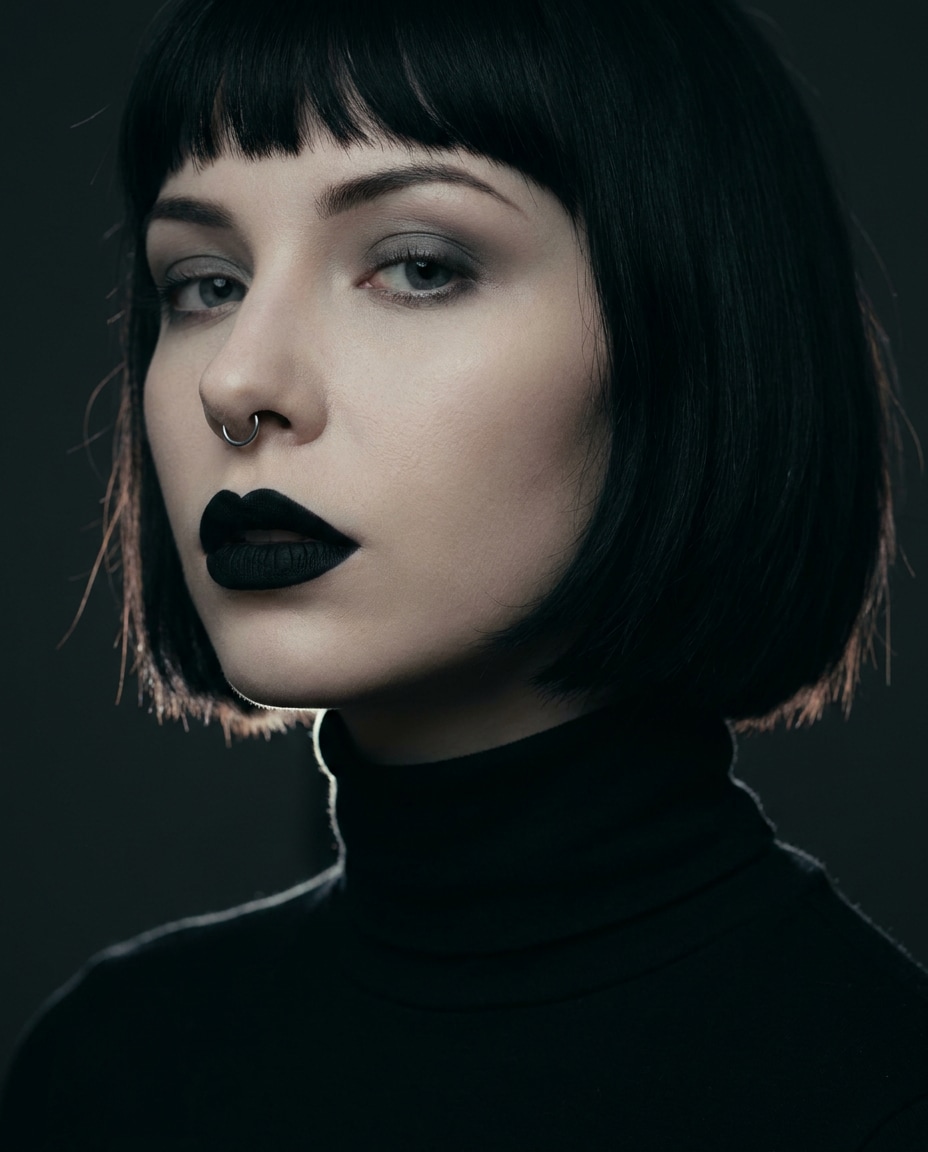 velvet black lip photo