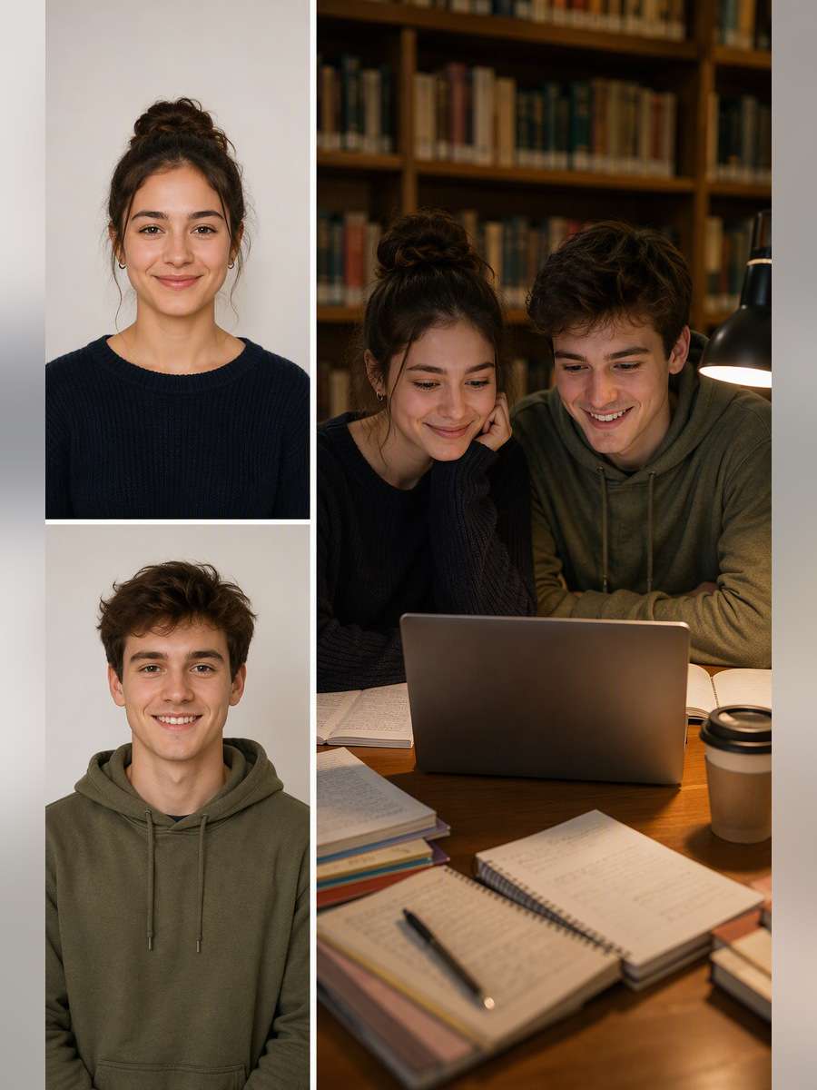 Study Session Throwback — illustrative image-to-image before and after