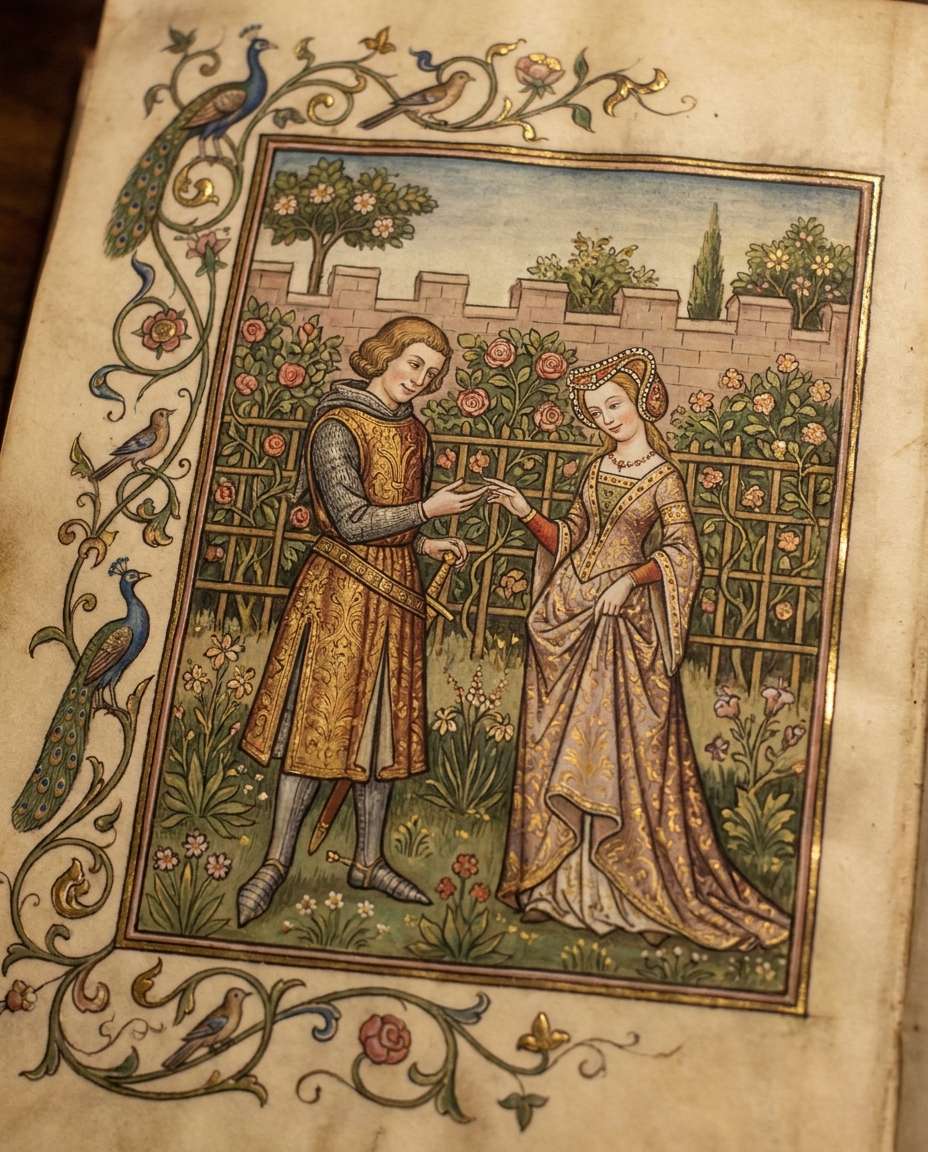 courtly love garden photo