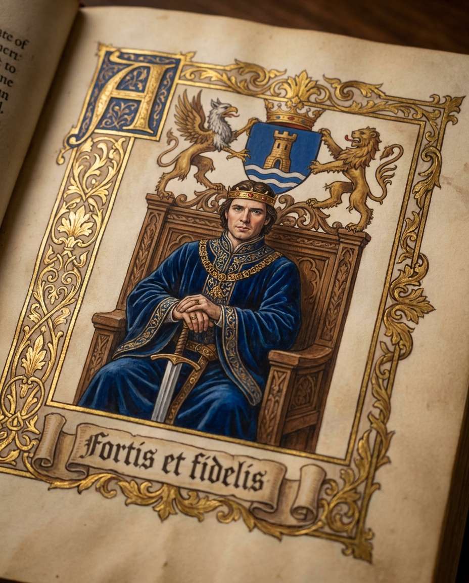 heraldic house portrait photo