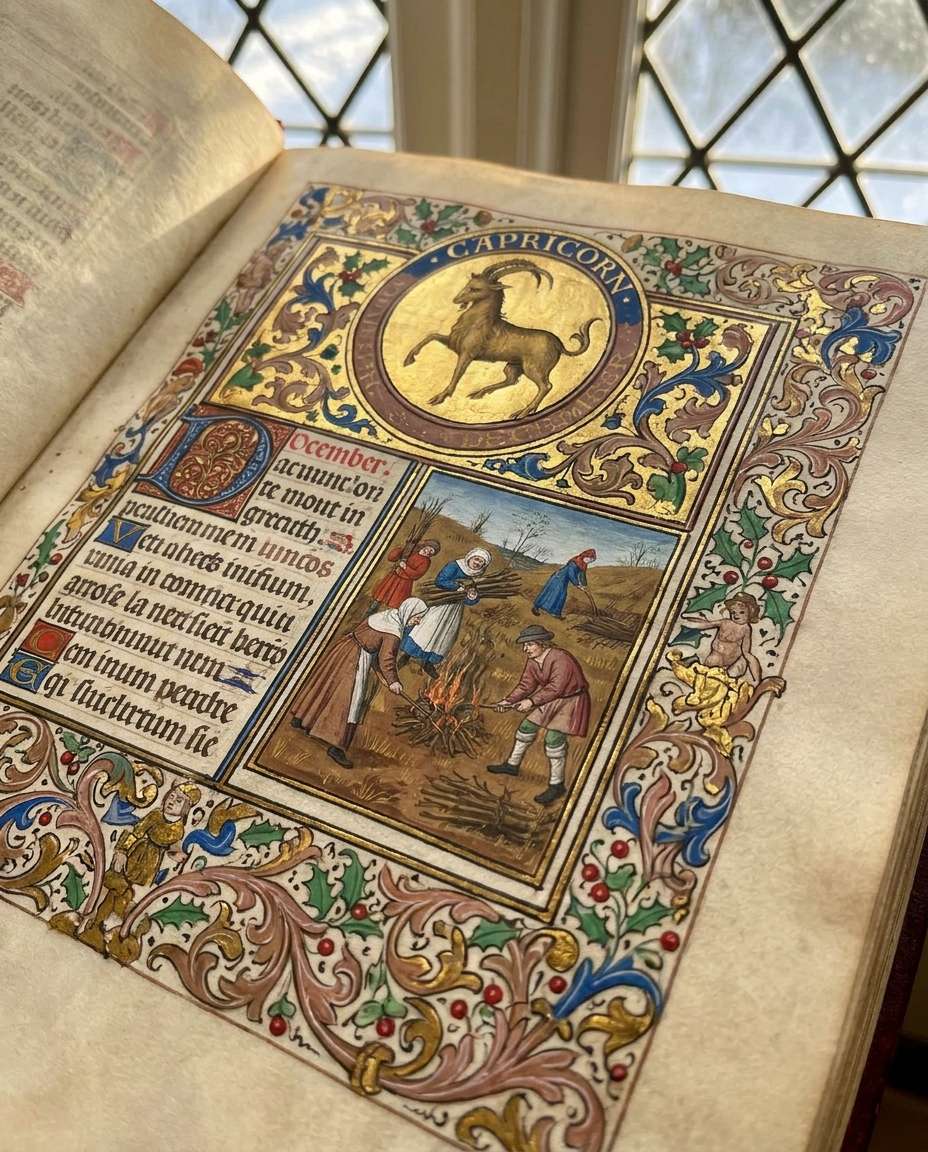 book of hours month photo