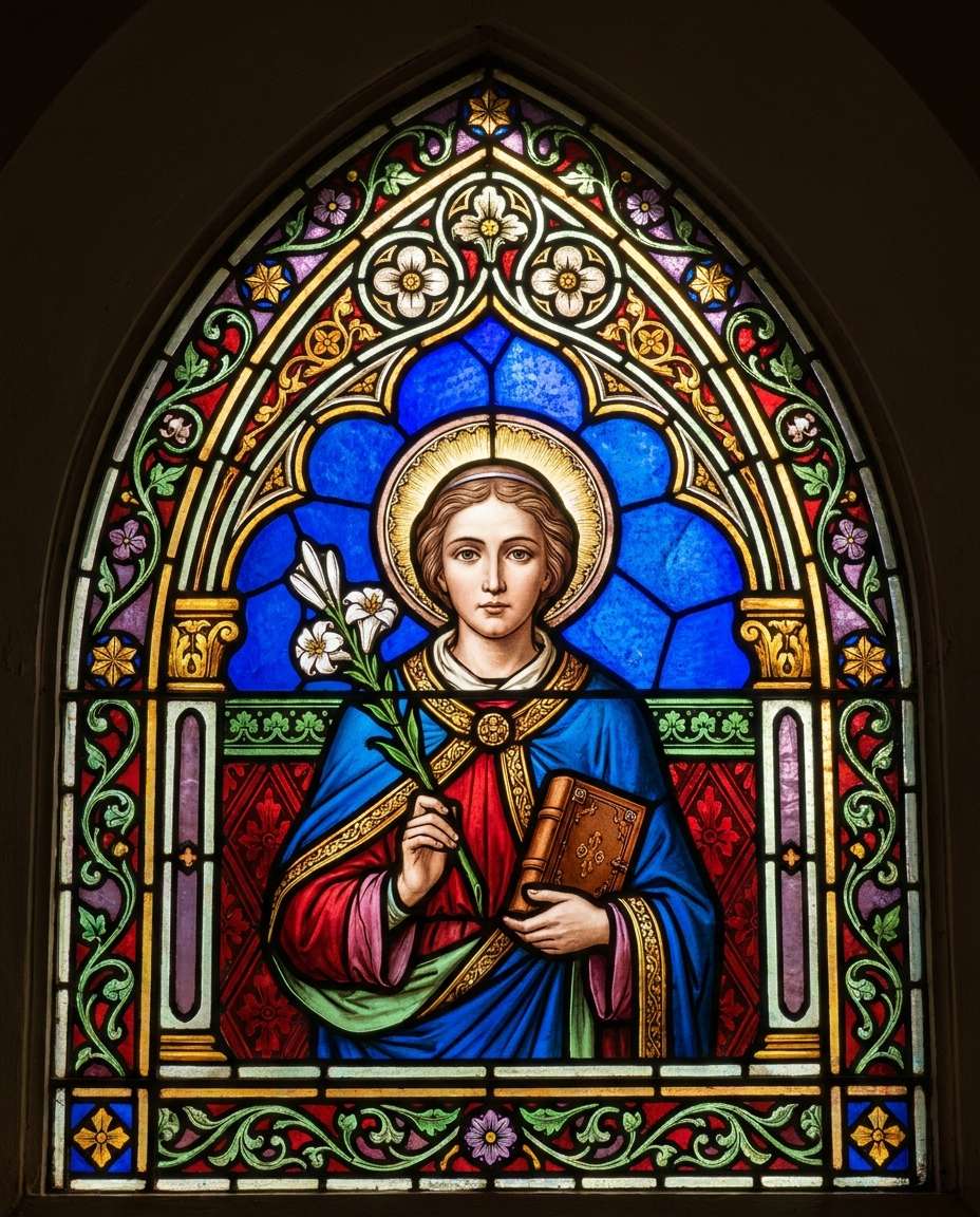 gothic glass saint photo