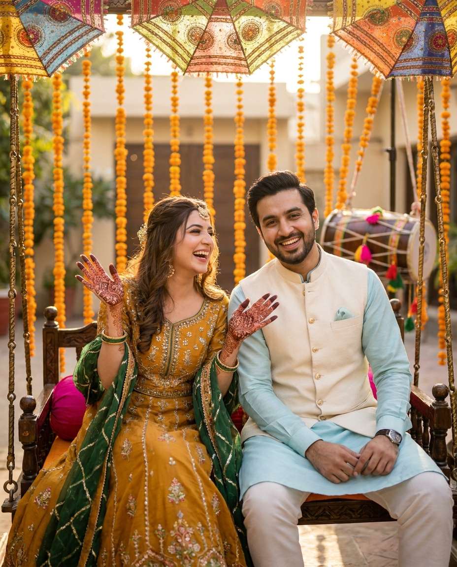 mehndi courtyard vibes photo