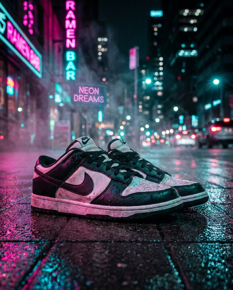 neon vapor night photo