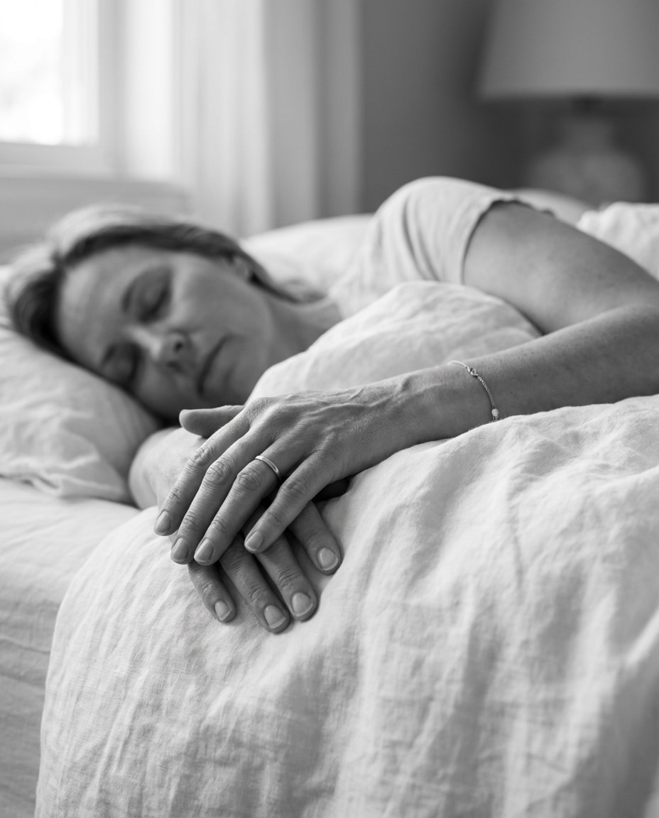 hands on duvet photo