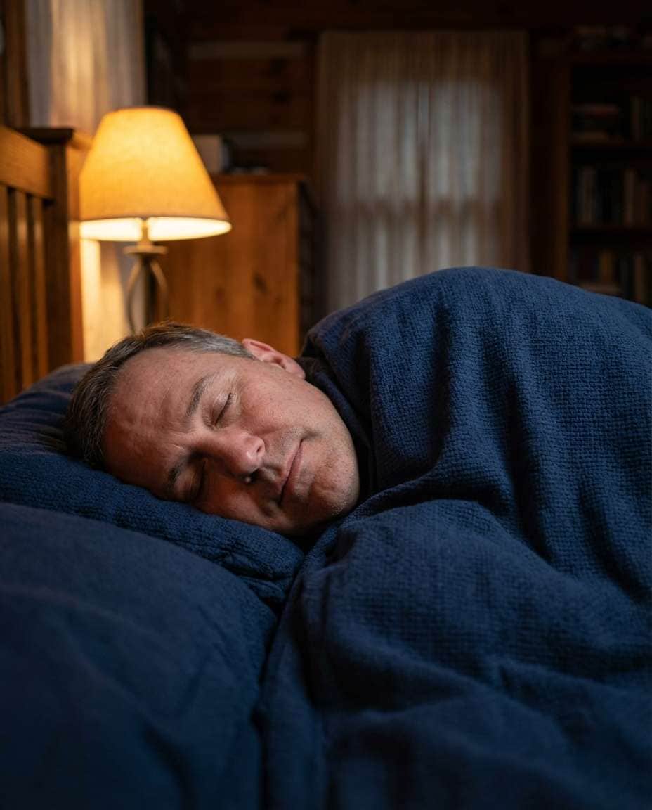 nightstand lamp glow photo