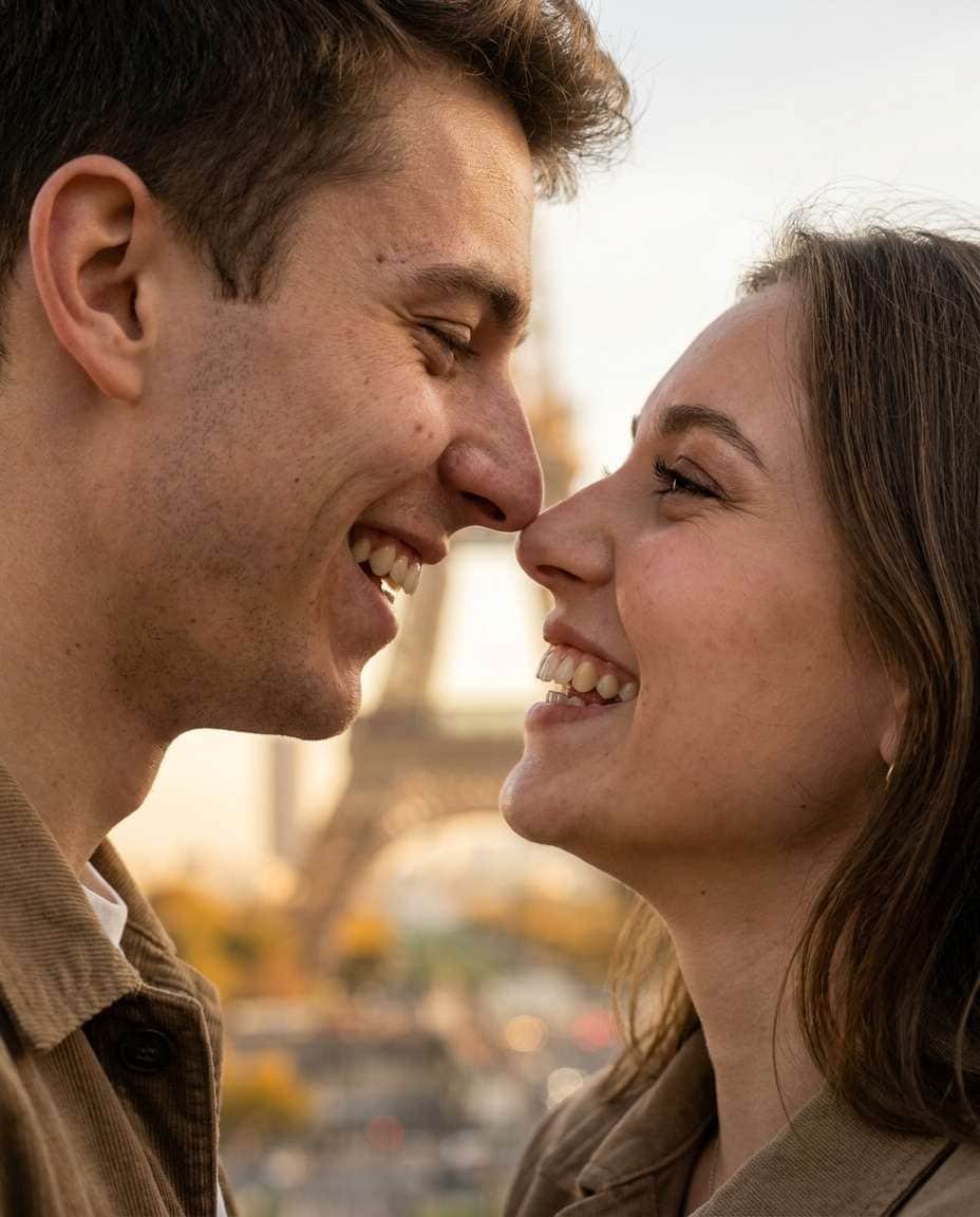 candid laugh closeup photo