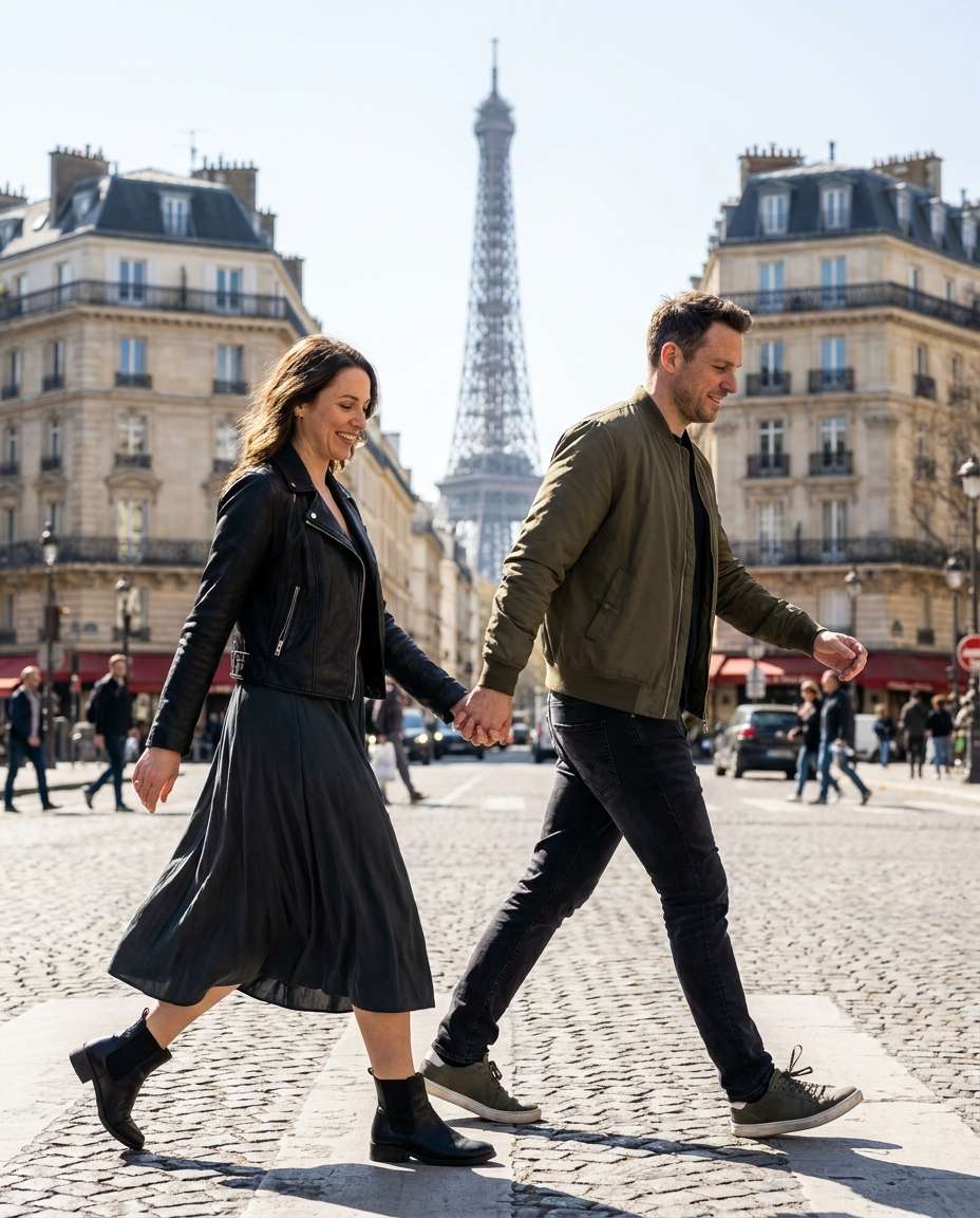 street style crosswalk photo