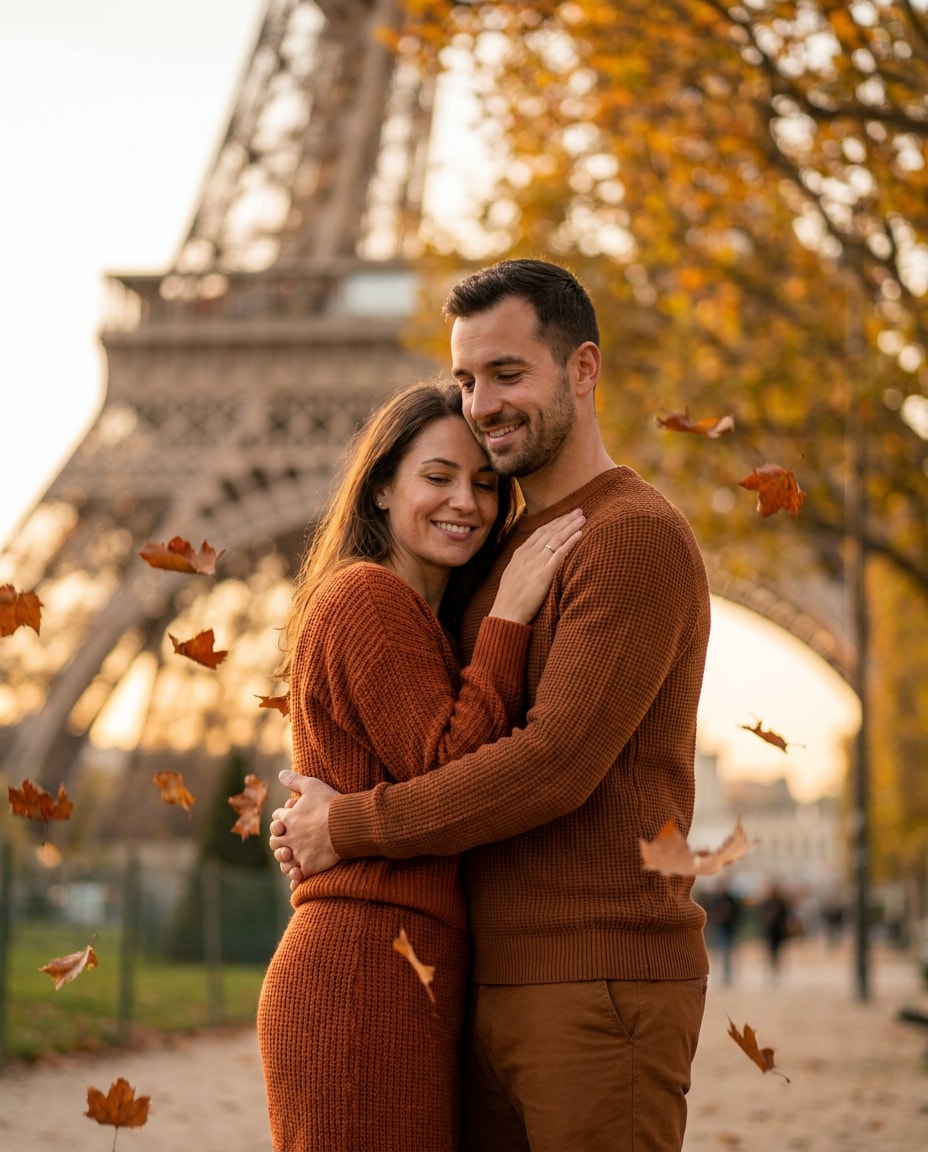 autumn leaves paris photo