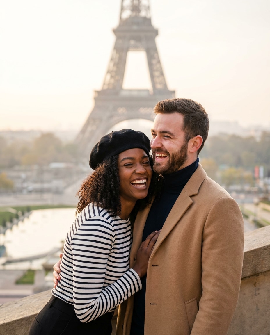 trocadero steps pose photo