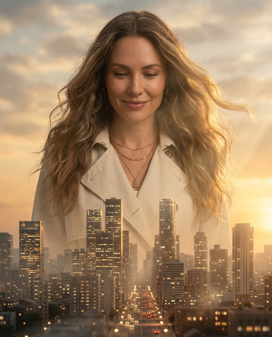 sunset skyline guardian photo