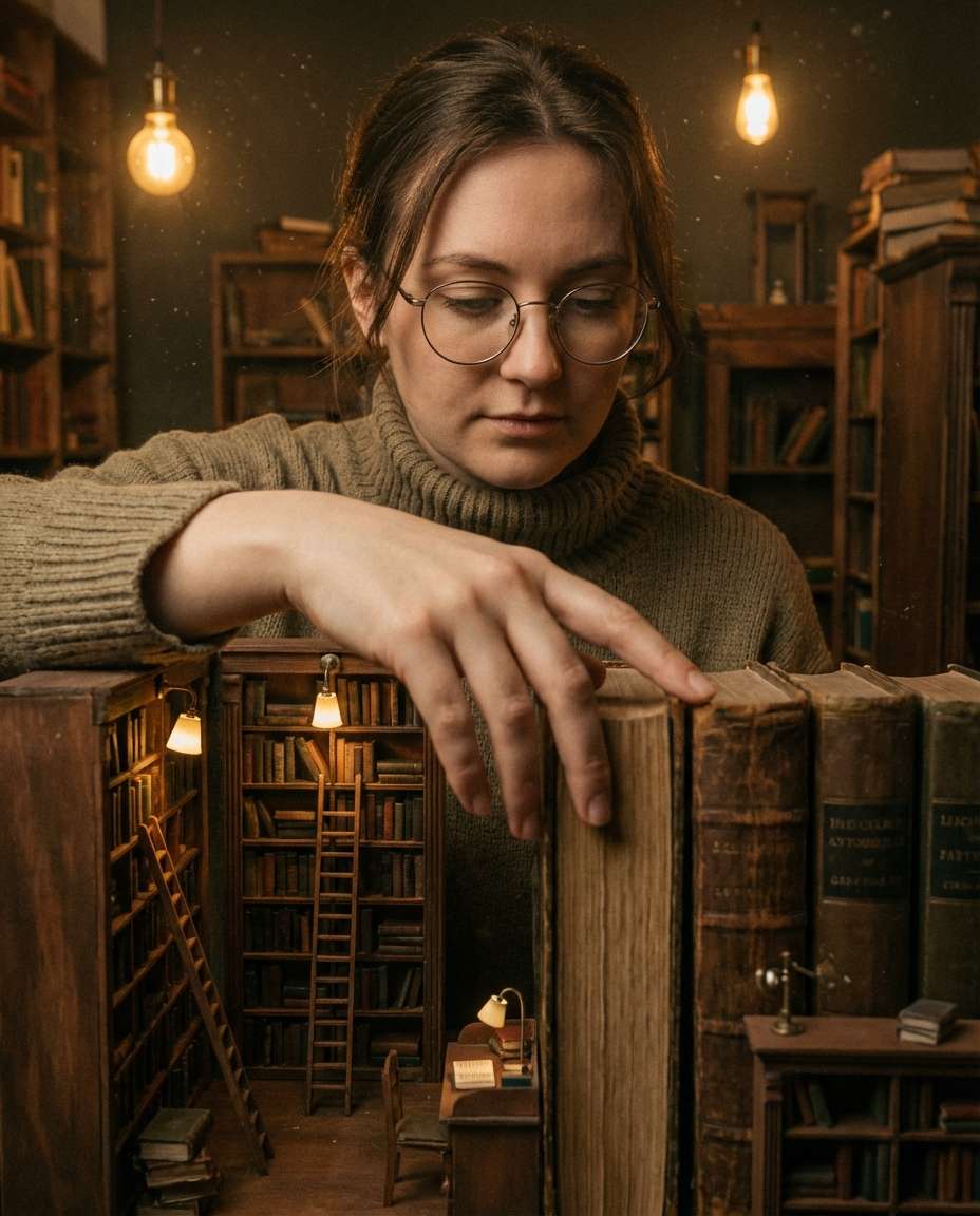 library shelf world photo