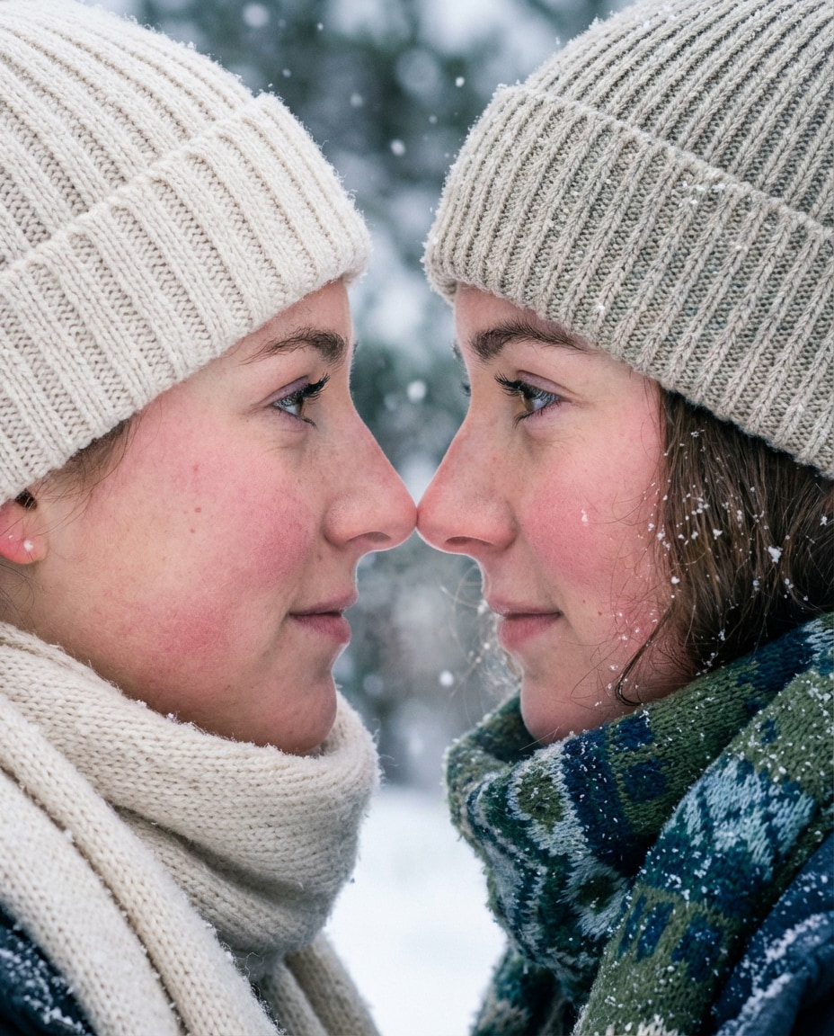 winter knit closeup photo