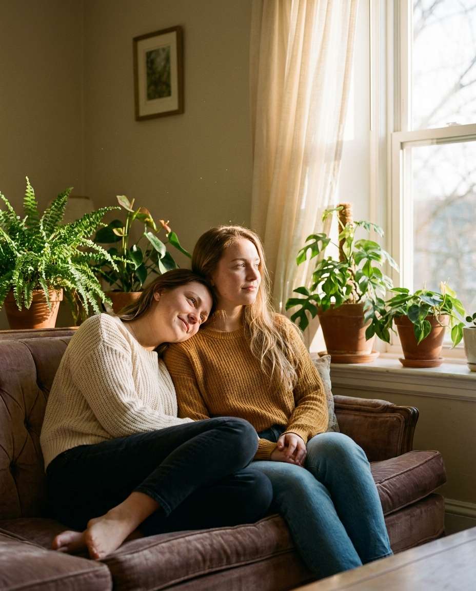 cozy window light photo