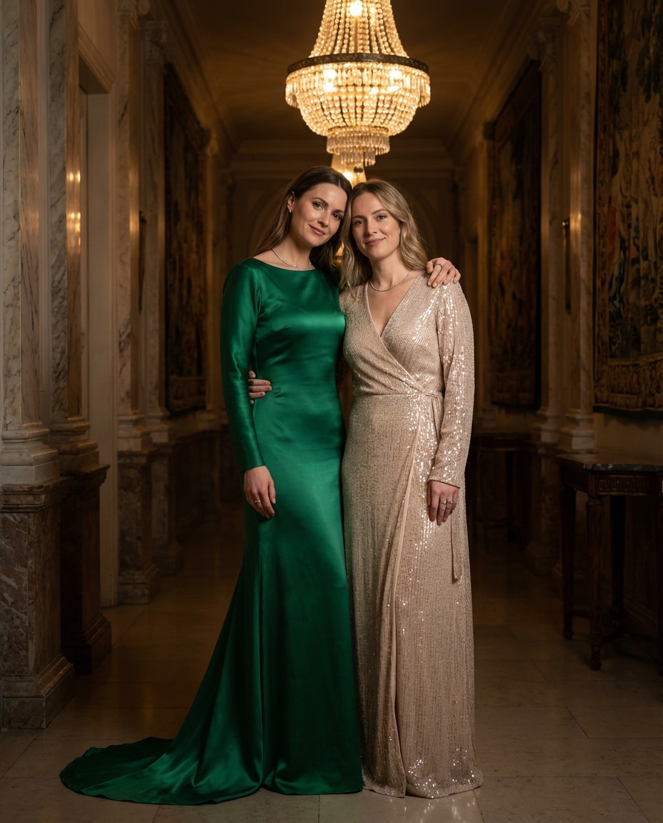 elegant evening gown photo