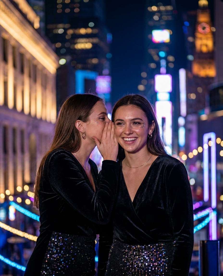 city rooftop night photo