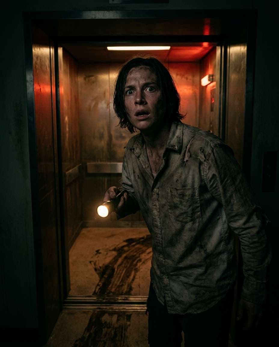elevator blood trail photo