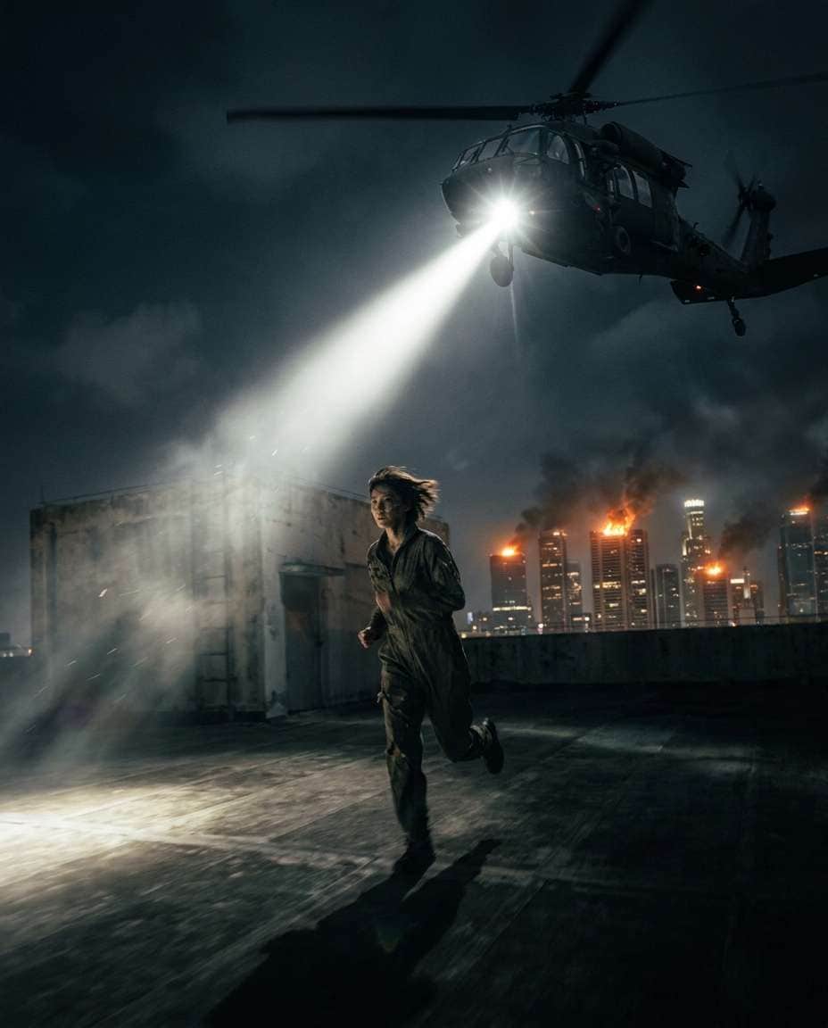 helicopter searchlight photo